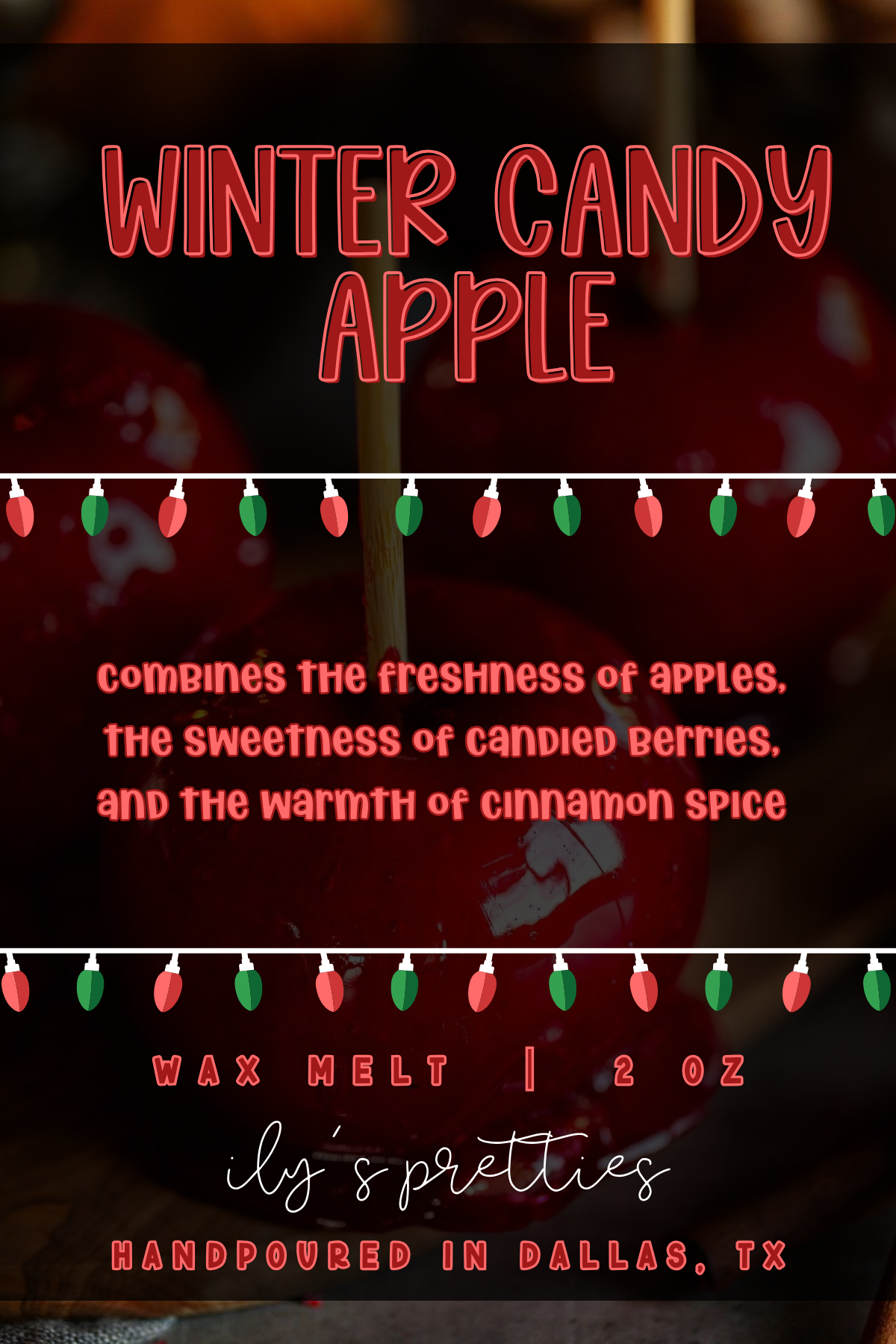 WINTER CANDY APPLE — RTS WAX MELT