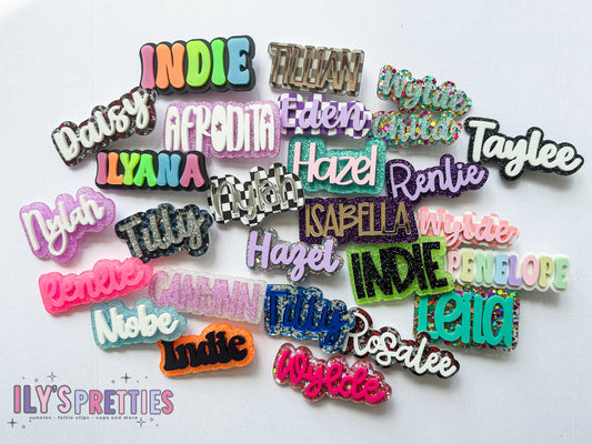 custom name clips