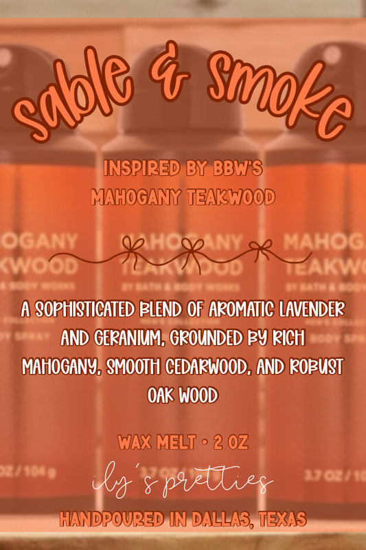 SABLE & SMOKE (MAHOGANY TEAKWOOD)