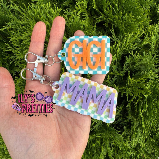 CUSTOM NAME KEYCHAINS