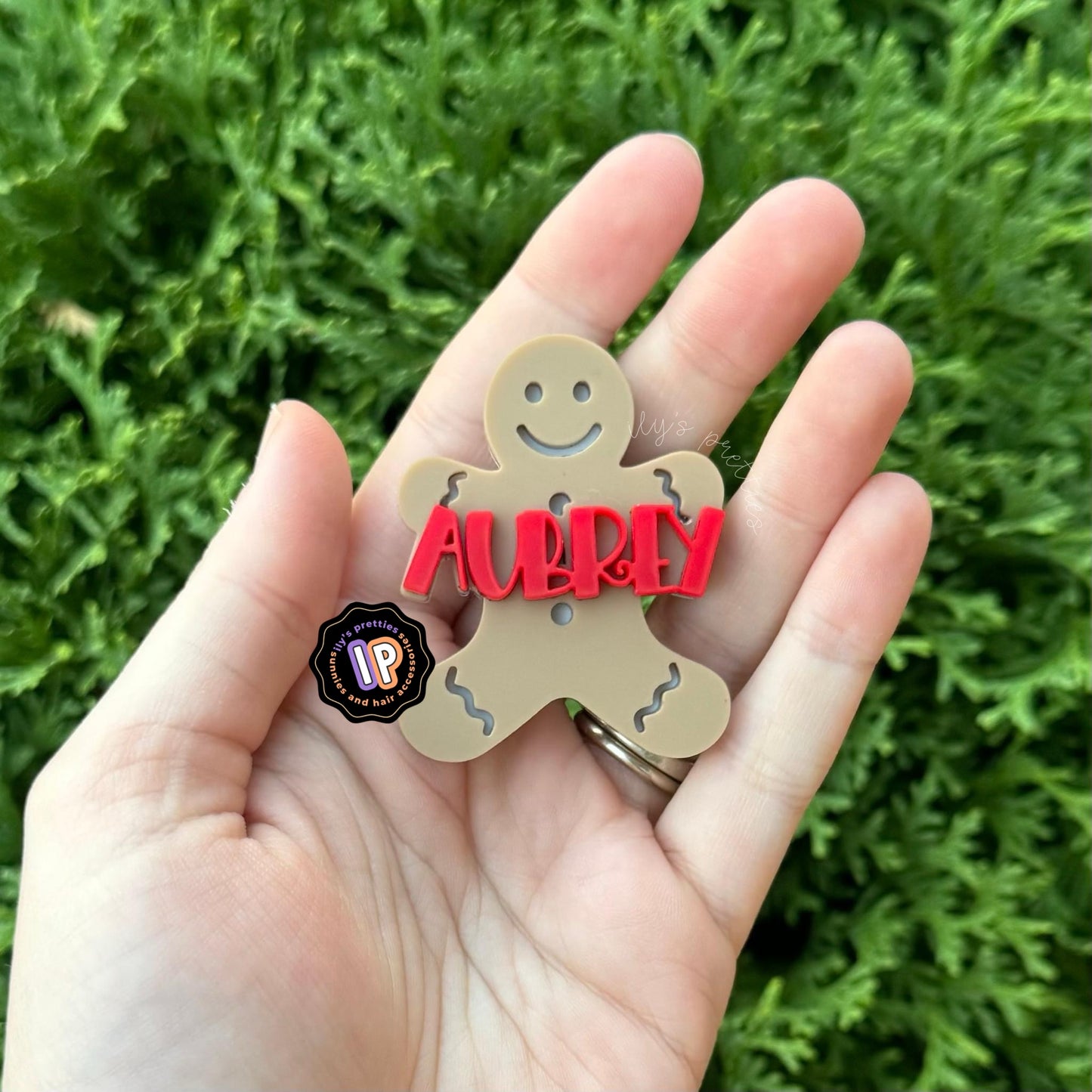 gingerbread hair clip