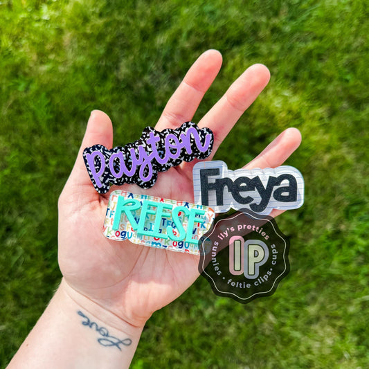 back to school custom name clip || back to school
