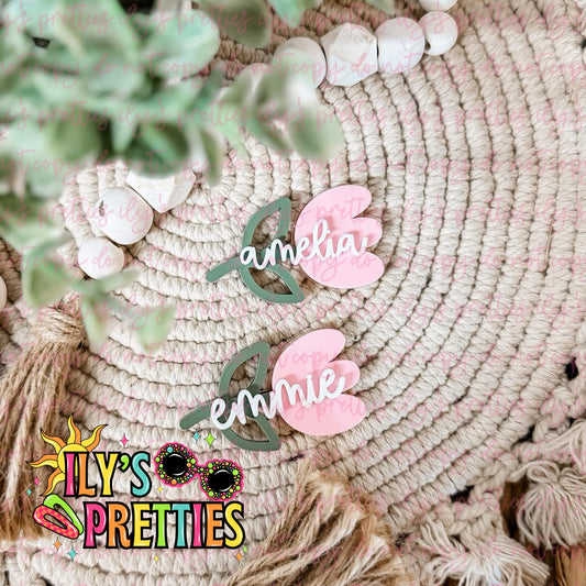 FLORAL NAME CLIP