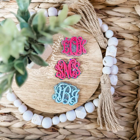 MONOGRAM HAIR CLIPS