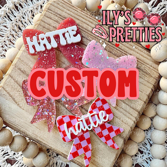 *CUSTOM* VDAY BOW NAME CLIPS