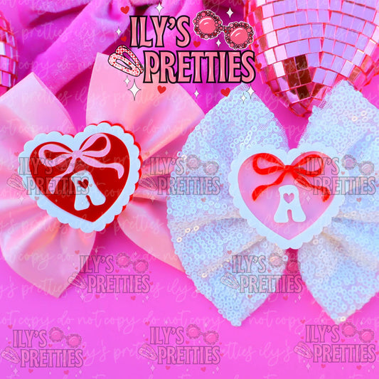 *HEART INITIAL* NAME CLIP