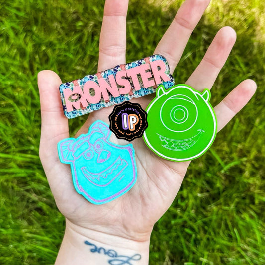monsters hair clip
